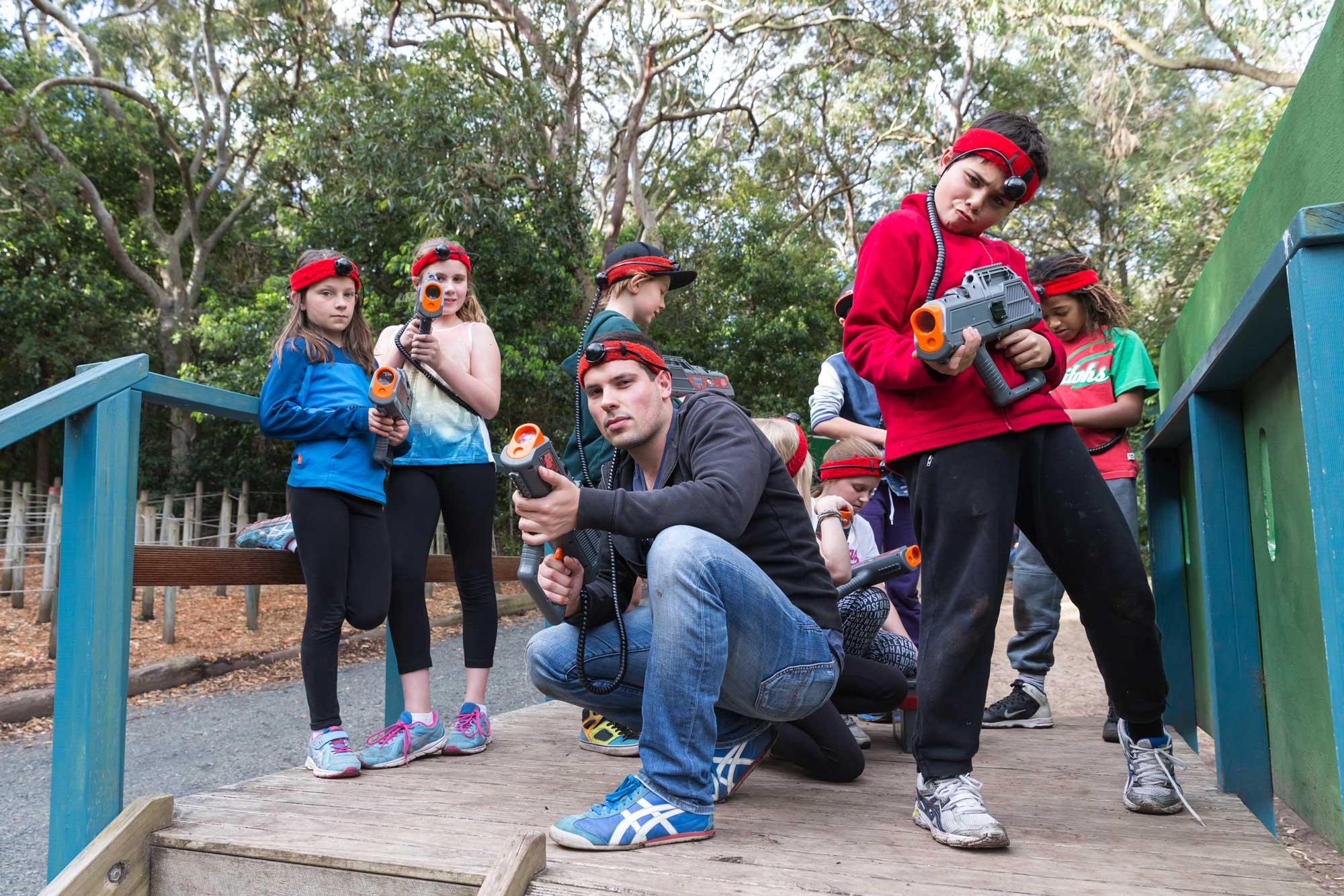 outdoor laser tag birthday party